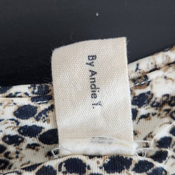 Salty by Andie Snakeskin Print Cropped Tank Top Size Small Snakeskin Fitted Tank - Picture 6 of 9